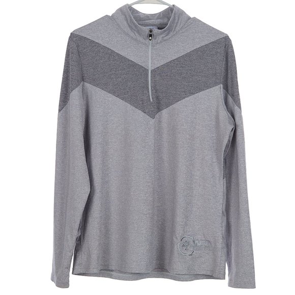 FootJoy Vented Quarter Zip Gray Pullover Women's Size Large - Picture 1 of 6